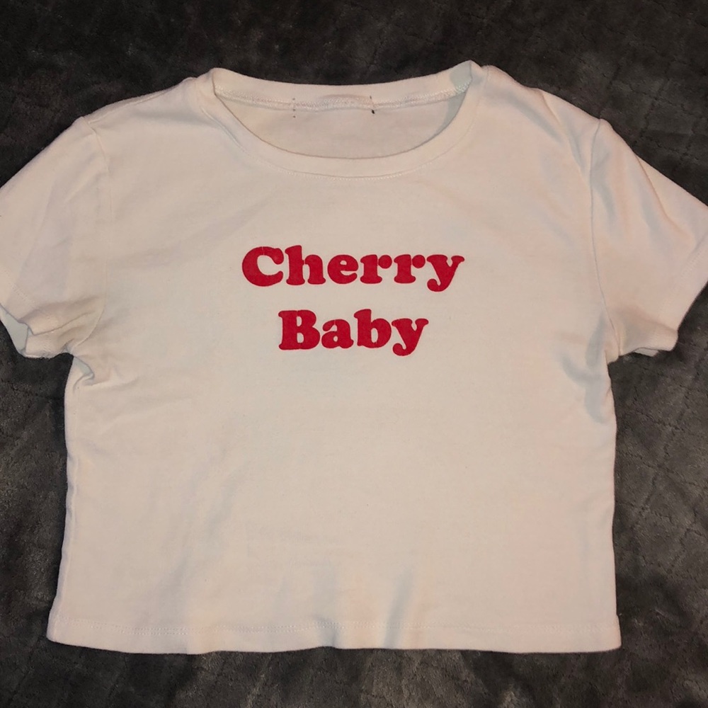 White Short Sleeve Crop top